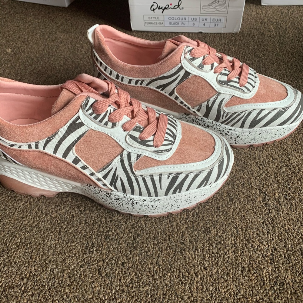 Qupid terrace blush/zebra print‎ sneakers size 7 - Picture 12 of 14